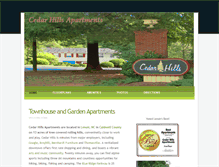Tablet Screenshot of cedarhillslenoir.com